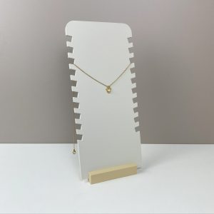 présentoir collier et pendentif blanc