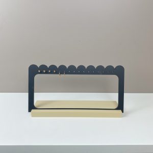 présentoir boucle d'oreille et piercing long 20cm noir